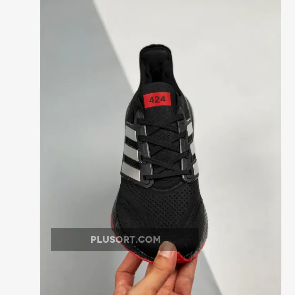 424 x adidas Ultra Boost 21 Arsenal Black Scarlet  GV9716