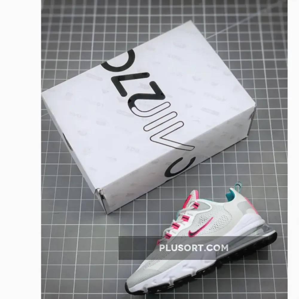 Nike Air Max 270 React White Teal and Pink CZ1612-100