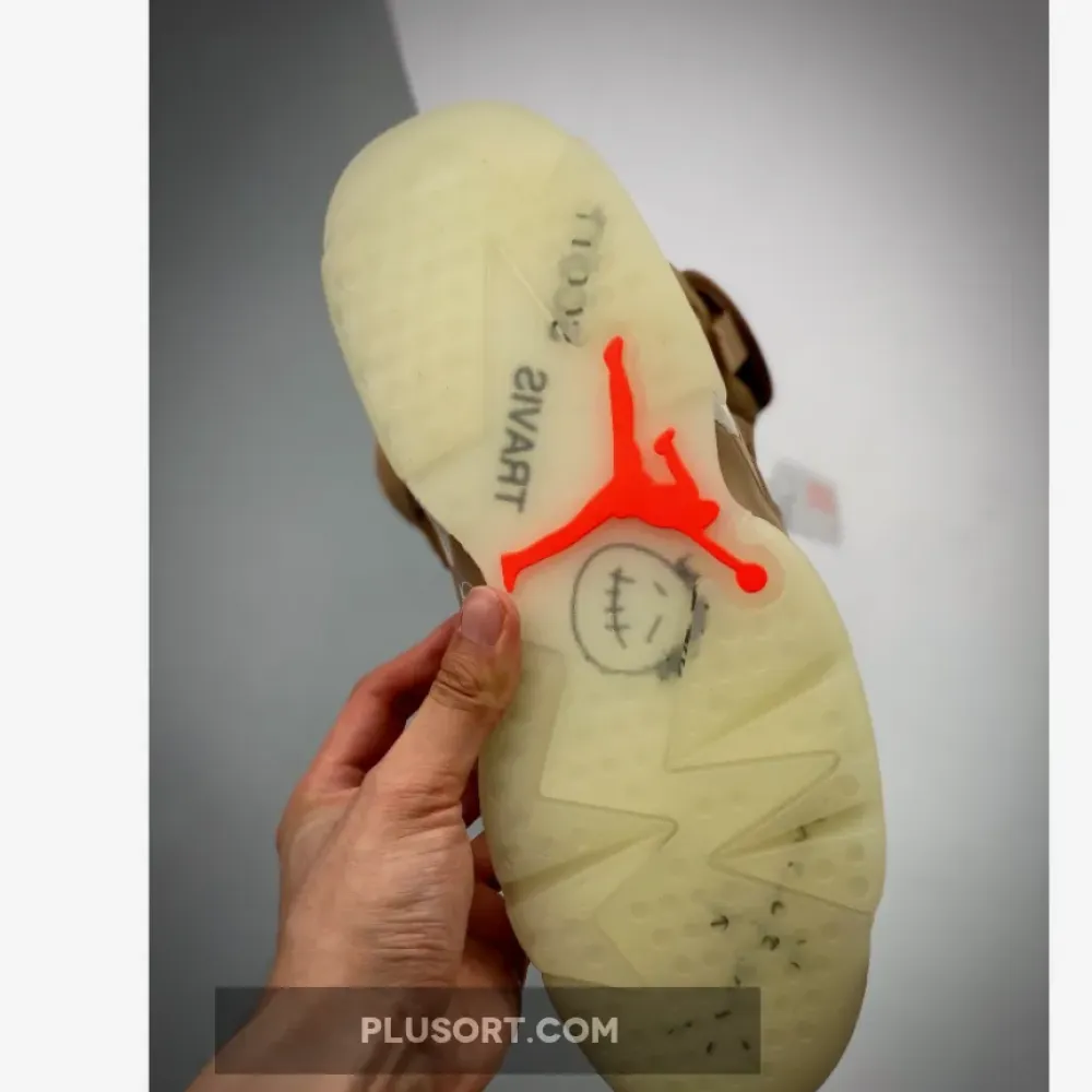Travis Scott x Air Jordan 6 British Khaki/Sail/Bright Crimson DH0690-200
