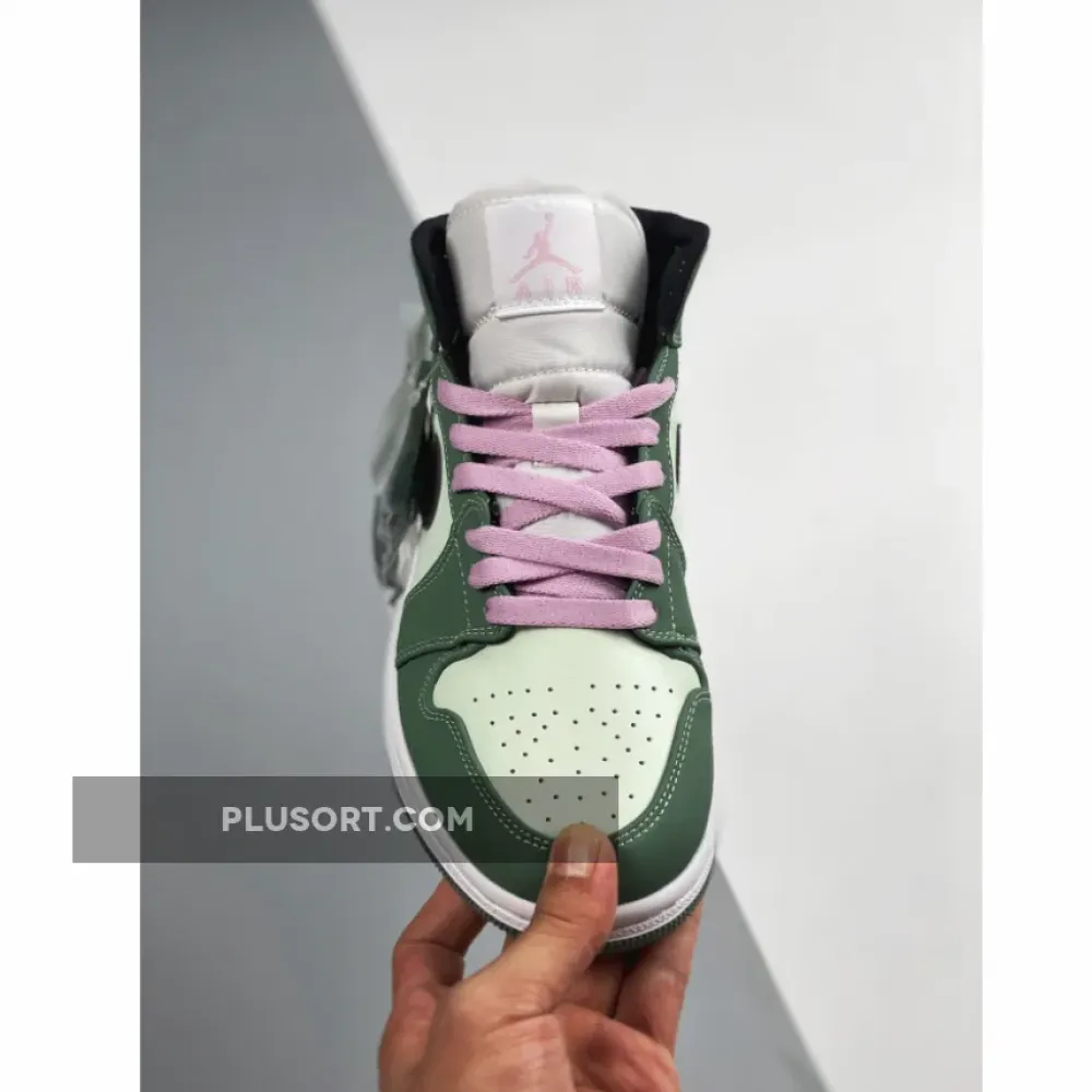 Air Jordan 1 Mid SE Dutch Green/Black-Barely Green CZ0774-300