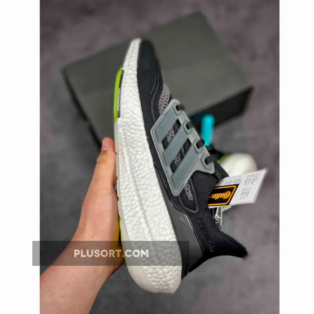 adidas UltraBOOST 21 Black/Silver Metallic/Solar Yellow FY0374