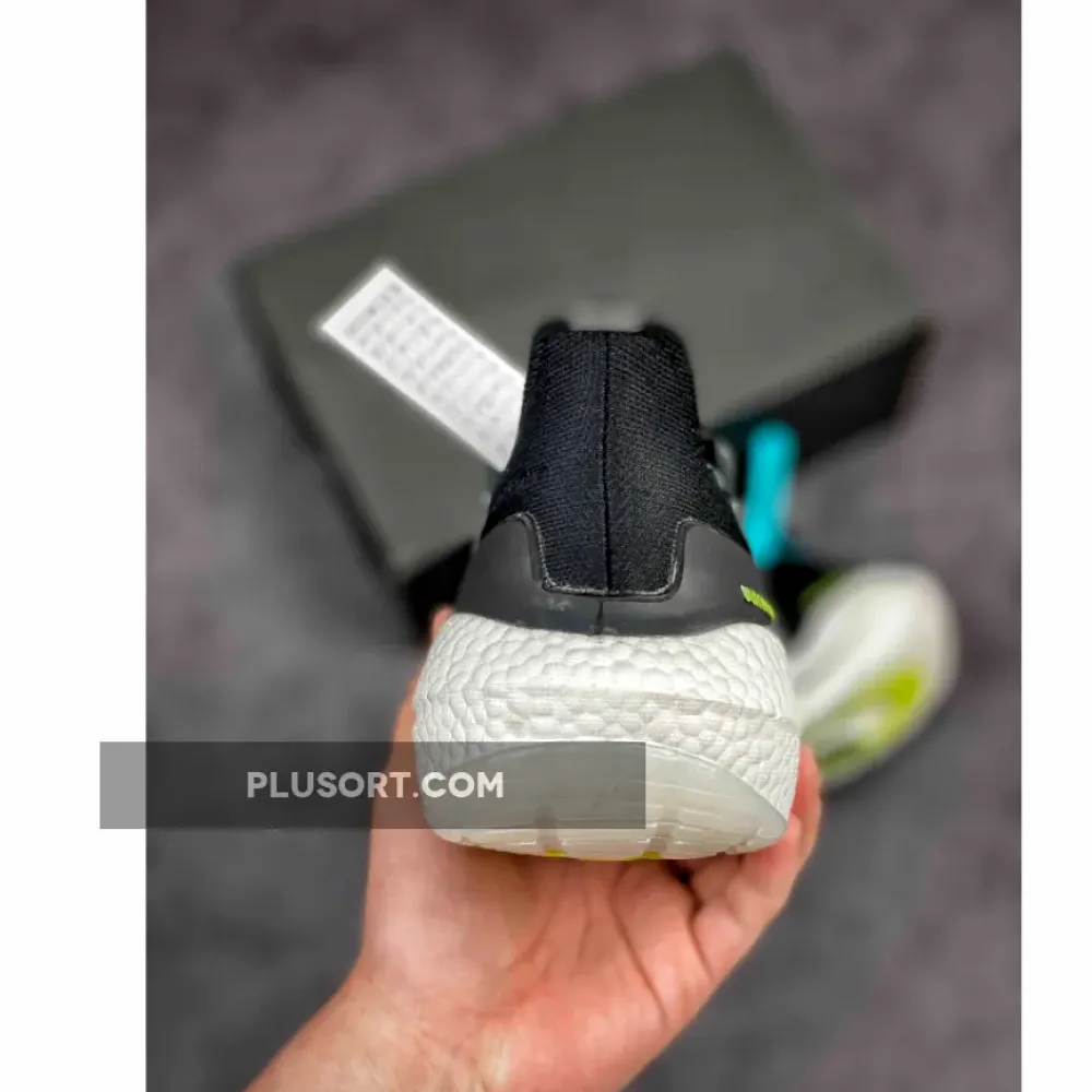 adidas UltraBOOST 21 Black/Silver Metallic/Solar Yellow FY0374