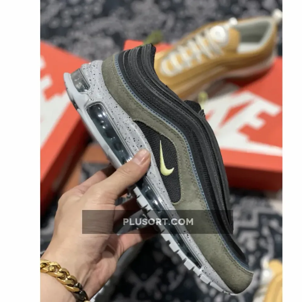 Nike Air Max 97 ‘Rock Climbing’ Black Blue Olive  DB4611-001