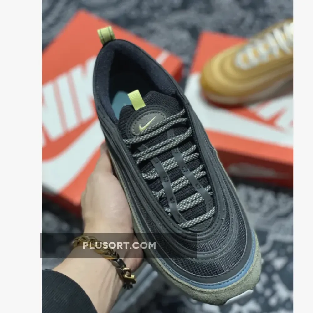 Nike Air Max 97 ‘Rock Climbing’ Black Blue Olive  DB4611-001