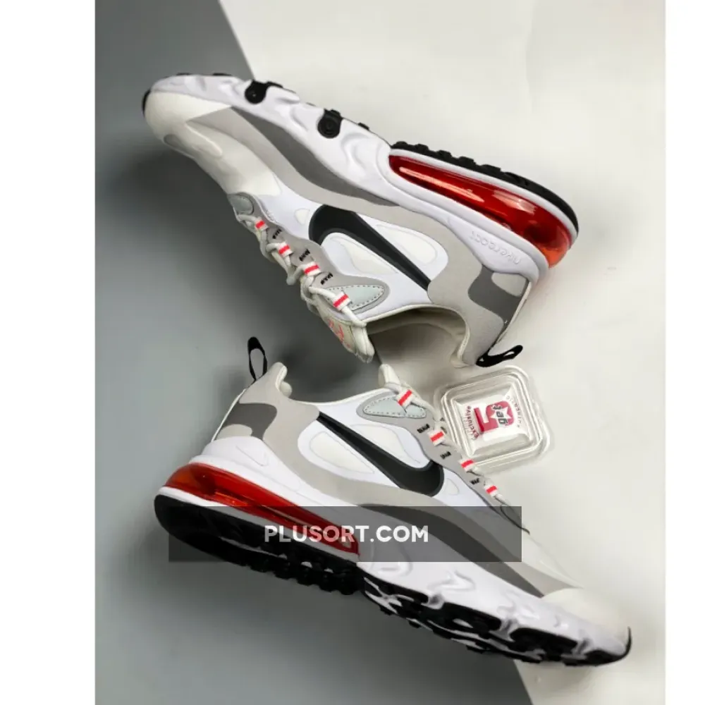Nike Air Max 270 React White Flash Crimson  CT1280-100