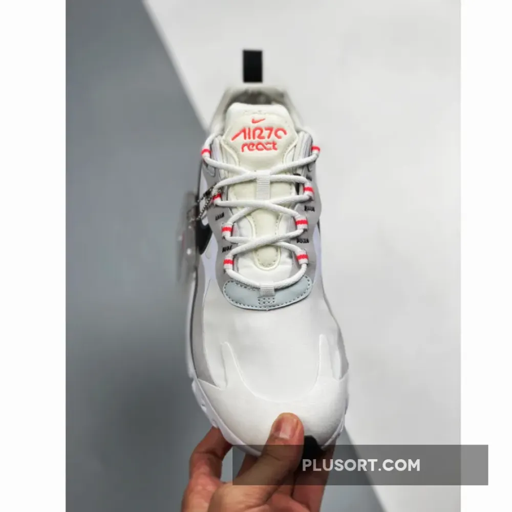 Nike Air Max 270 React White Flash Crimson  CT1280-100