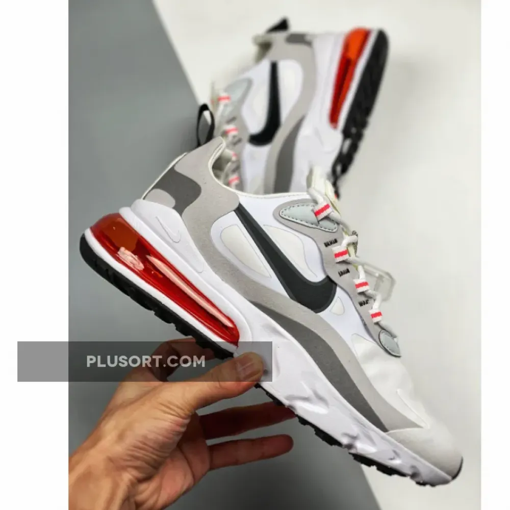 Nike Air Max 270 React White Flash Crimson  CT1280-100