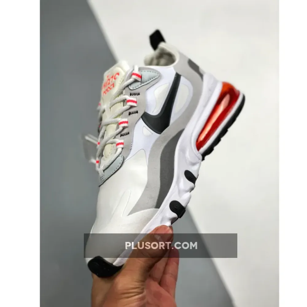 Nike Air Max 270 React White Flash Crimson  CT1280-100