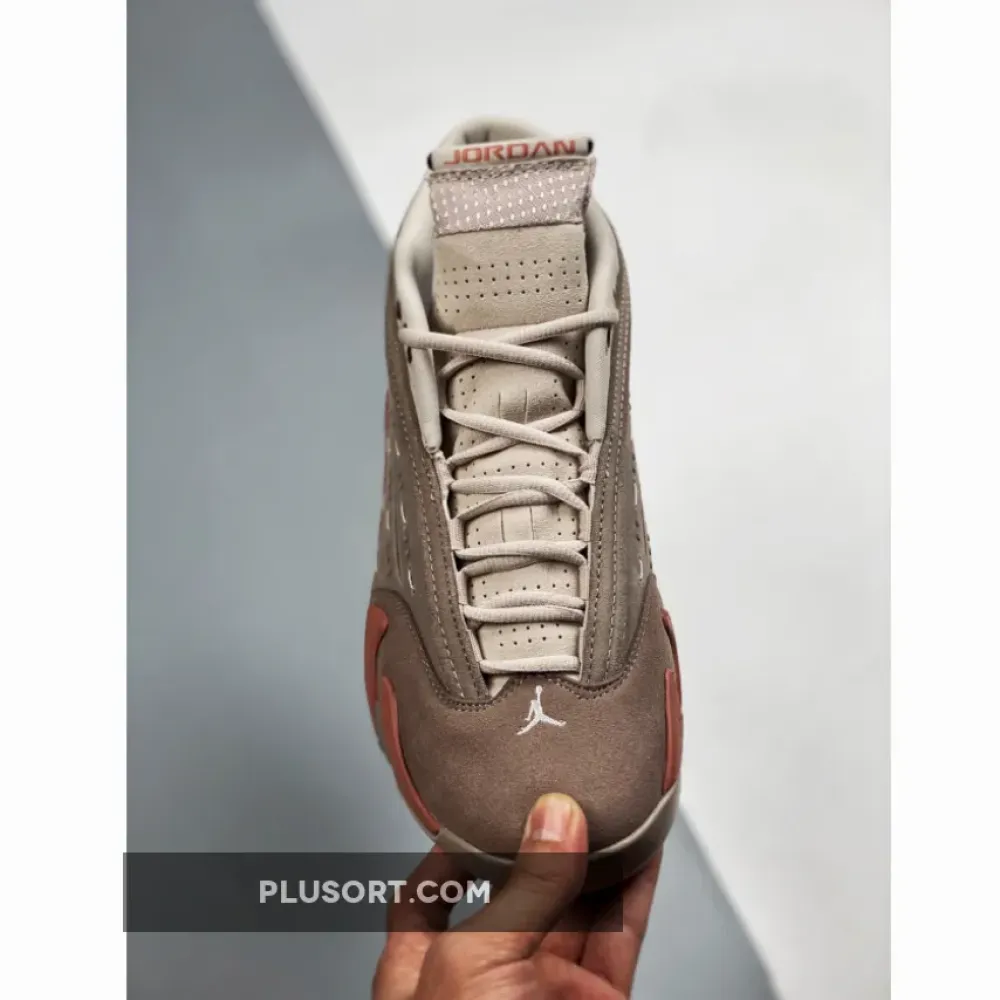 Clot x Air Jordan 14 Low Sepia Stone/Terra Blush-Desert Sand DC9857-200