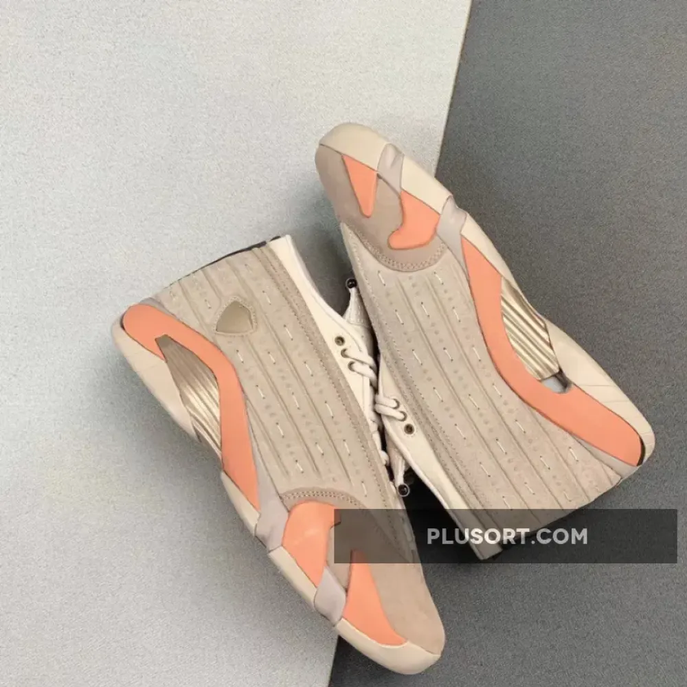 Clot x Air Jordan 14 Low Sepia Stone/Terra Blush-Desert Sand DC9857-200