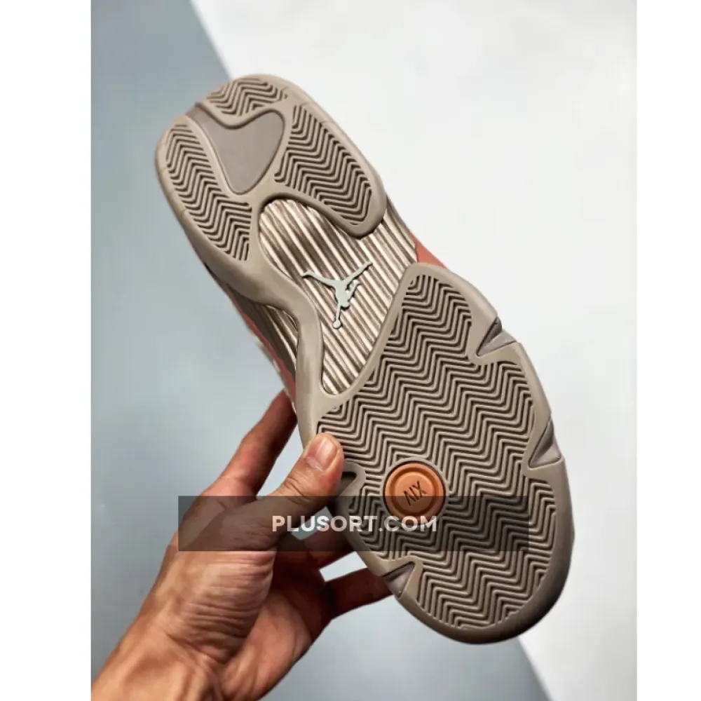 Clot x Air Jordan 14 Low Sepia Stone/Terra Blush-Desert Sand DC9857-200