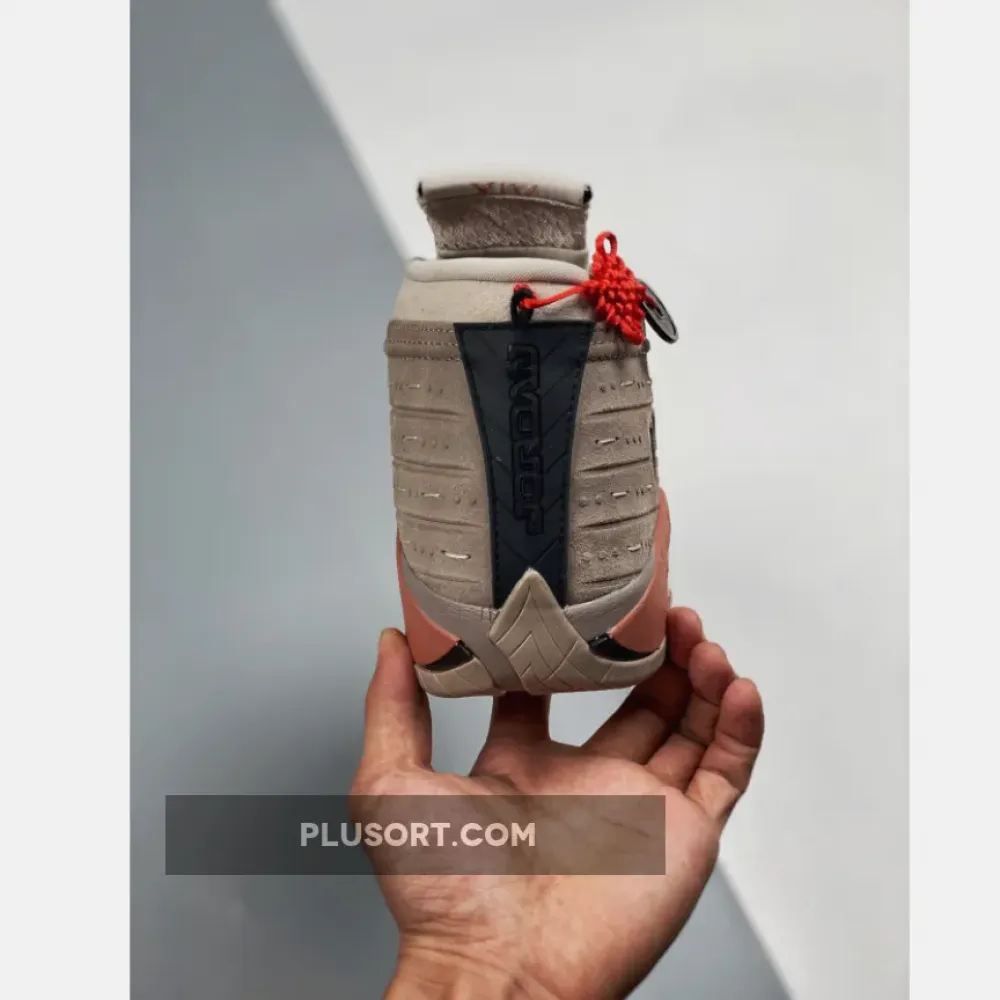 Clot x Air Jordan 14 Low Sepia Stone/Terra Blush-Desert Sand DC9857-200