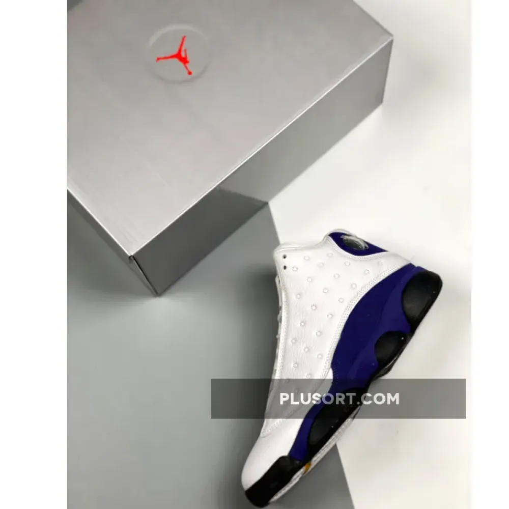 Air Jordan 13 “Lakers” White/Black-Court Purple-University Gold 414571-105