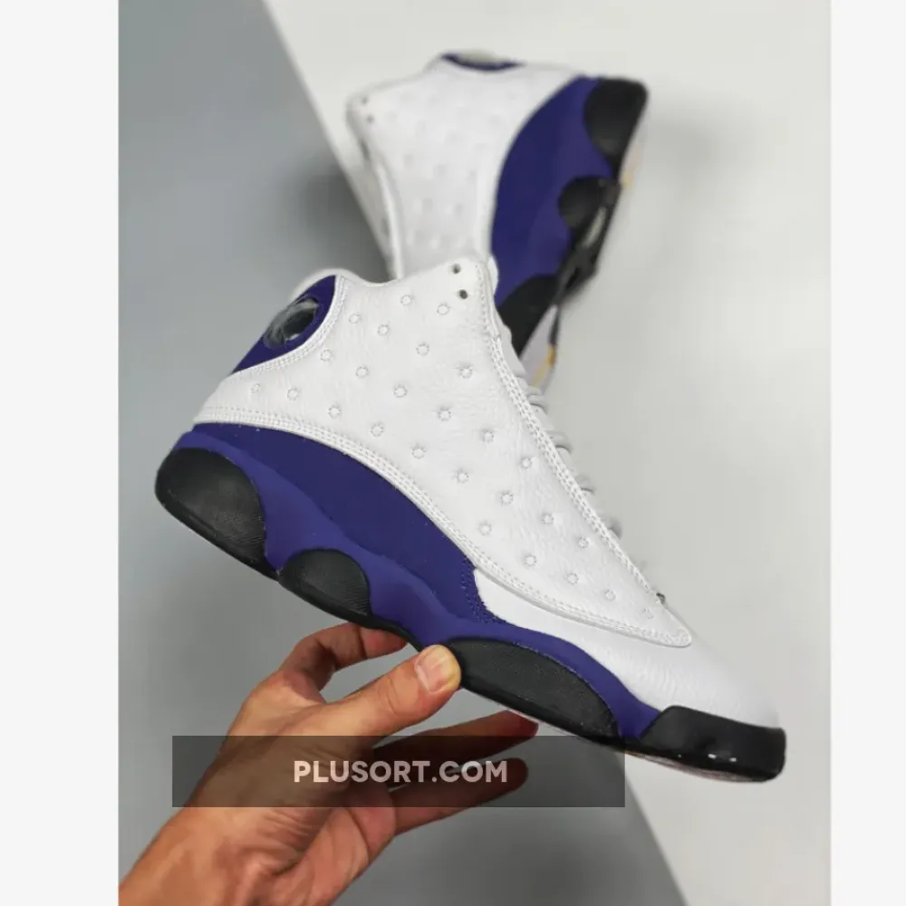 Air Jordan 13 “Lakers” White/Black-Court Purple-University Gold 414571-105