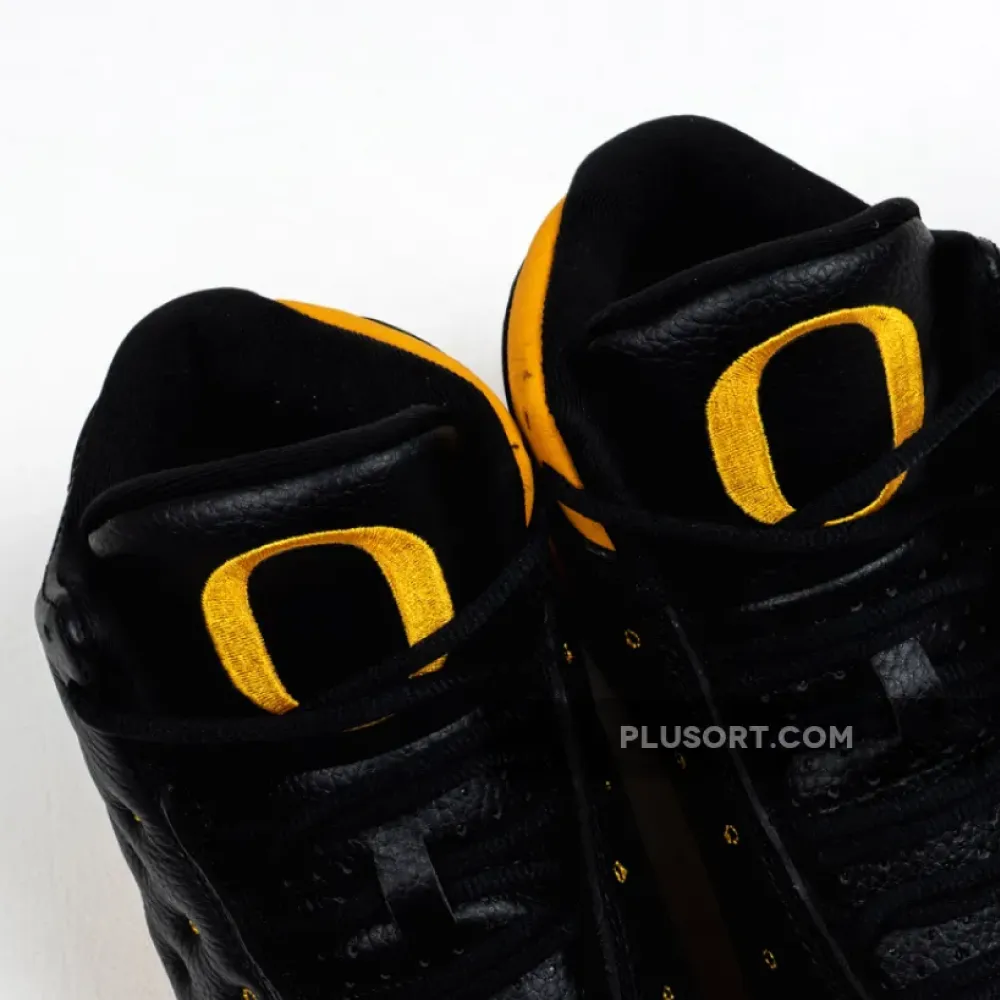 Air Jordan 13 PE Oregon “Track and Field” Black Yellow