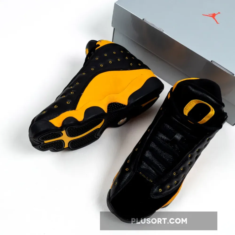 Air Jordan 13 PE Oregon “Track and Field” Black Yellow