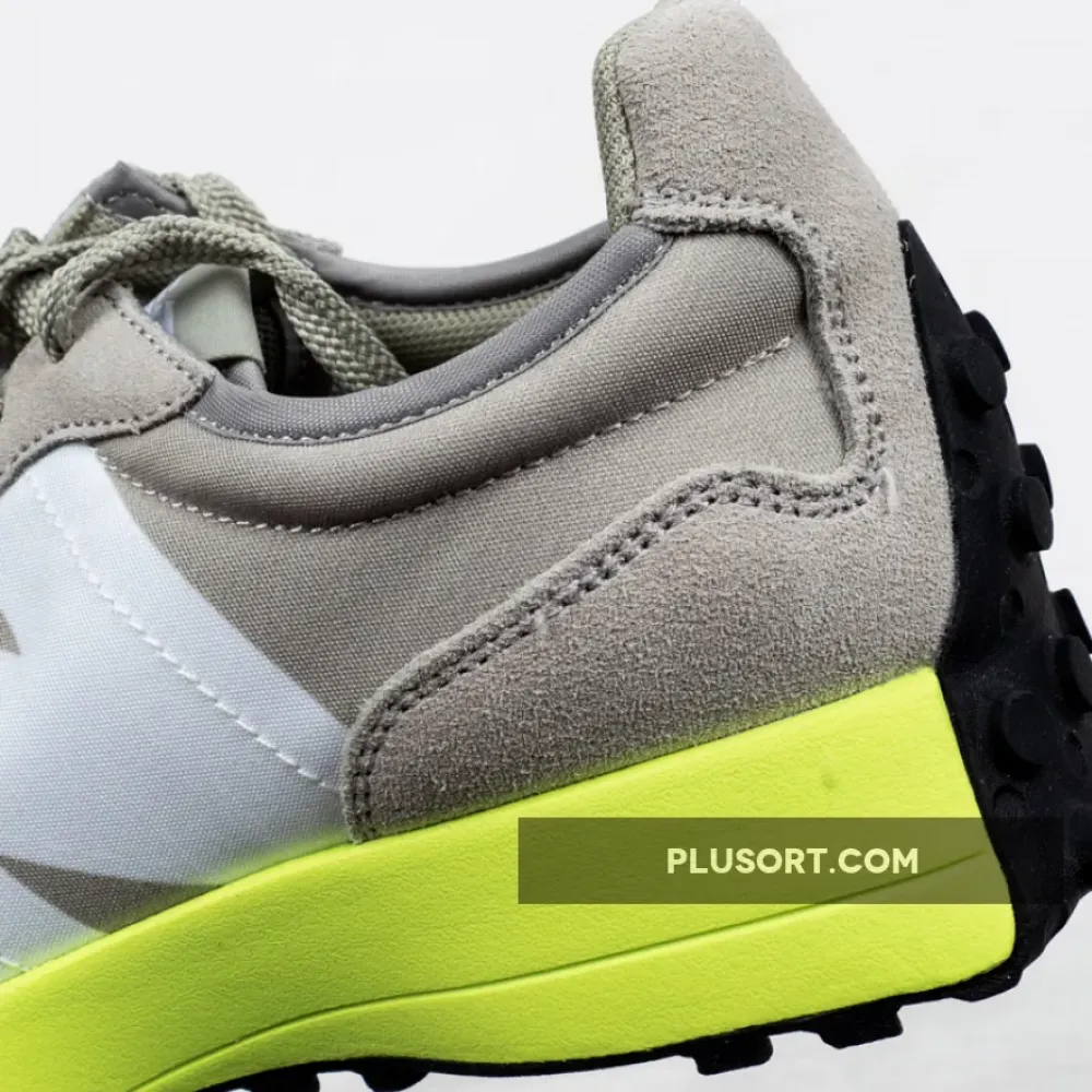 New Balance 327 Grey Neon Green