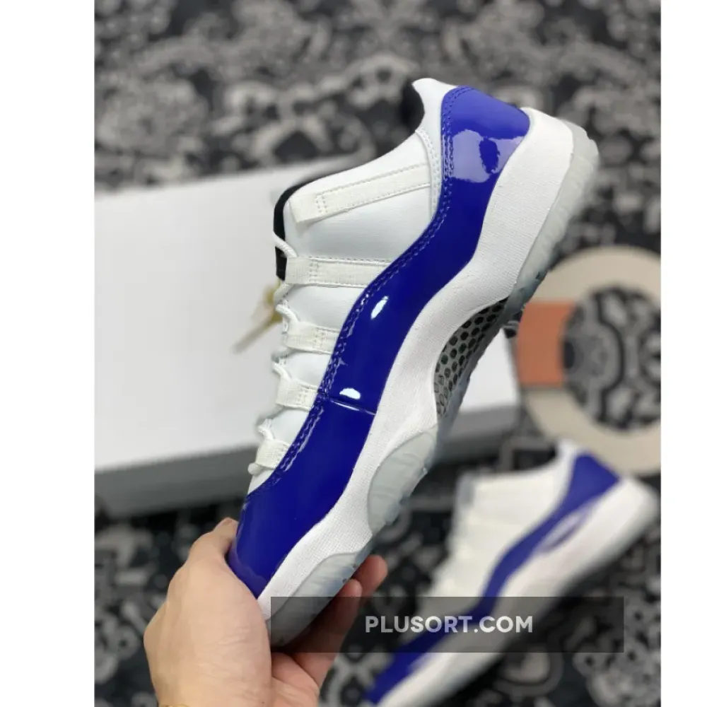 Air Jordan 11 Low White/Black-Concord AH786–1