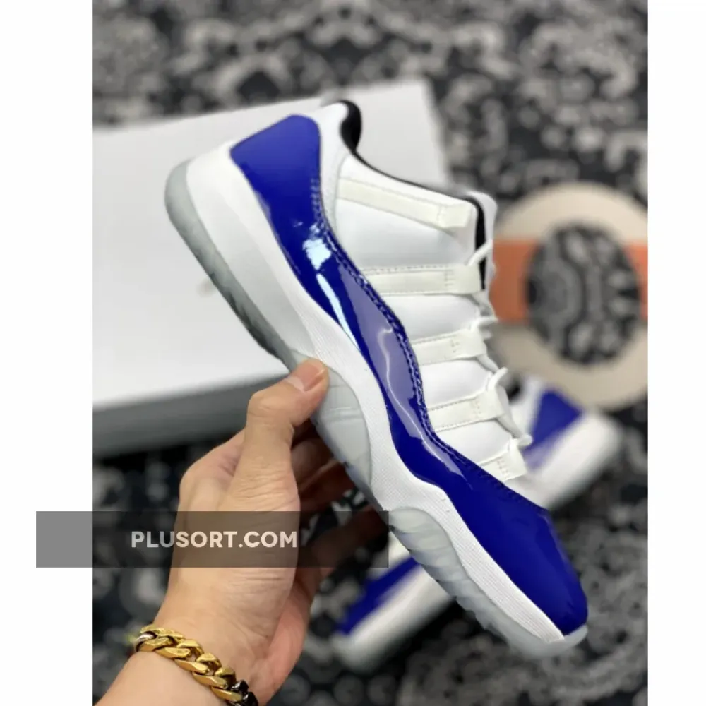 Air Jordan 11 Low White/Black-Concord AH786–1
