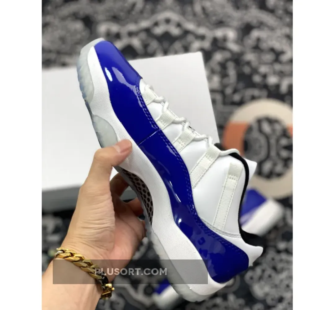 Air Jordan 11 Low White/Black-Concord AH786–1