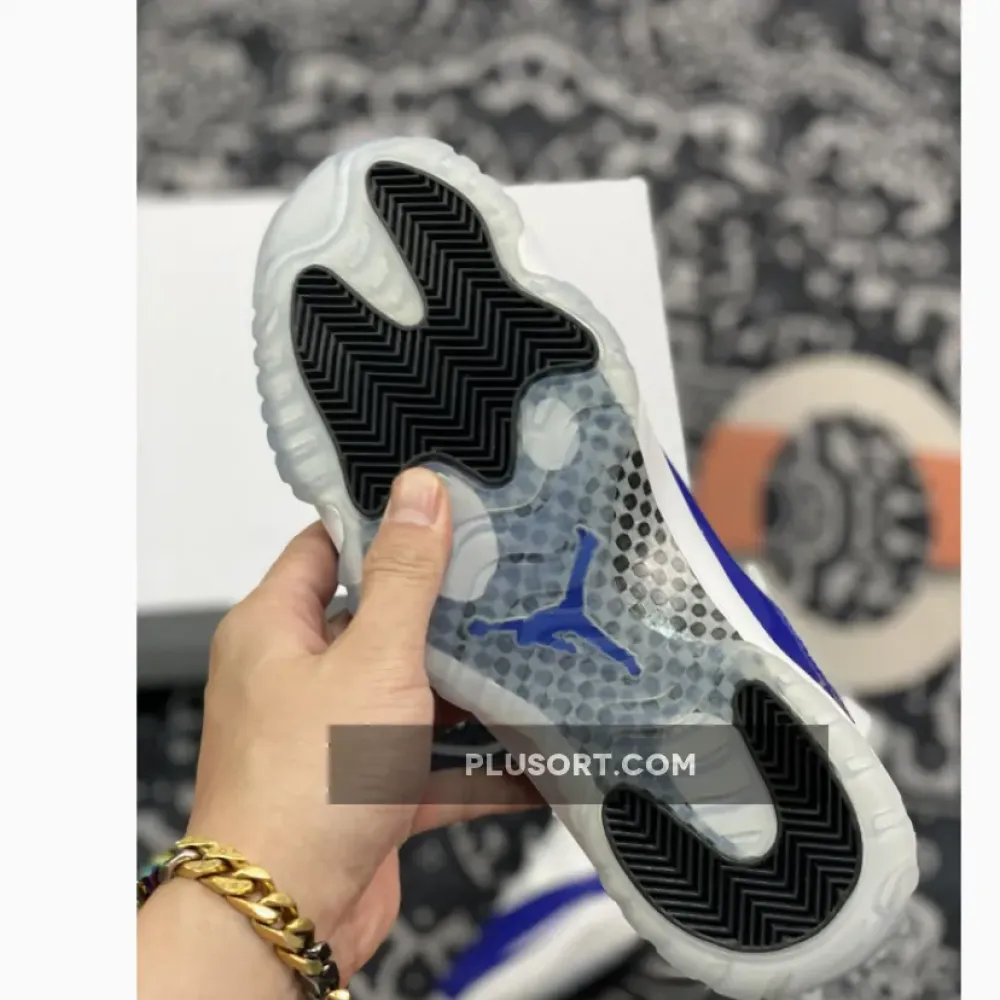 Air Jordan 11 Low White/Black-Concord AH786–1