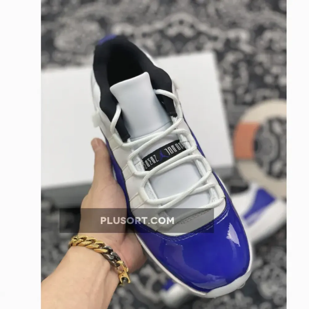 Air Jordan 11 Low White/Black-Concord AH786–1