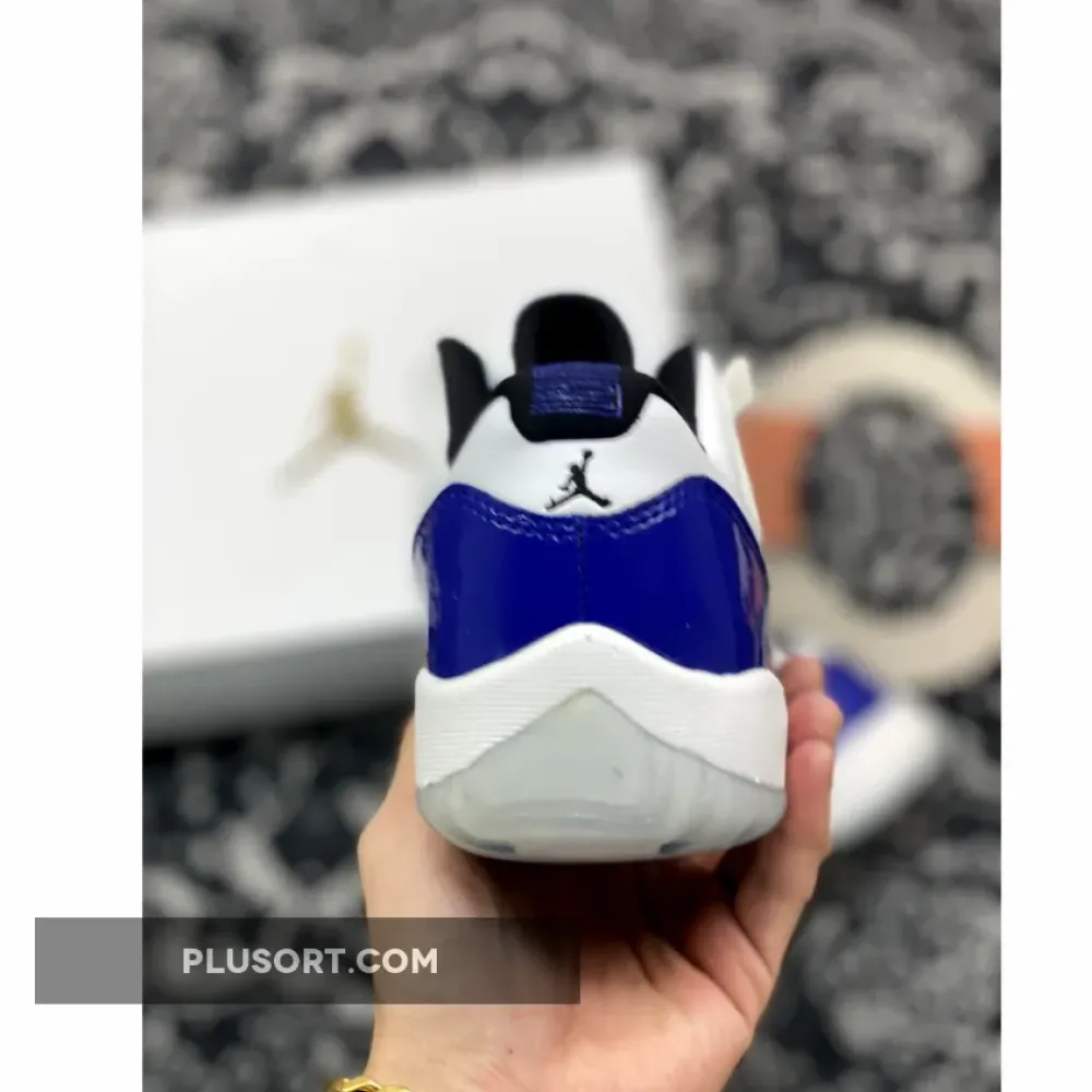 Air Jordan 11 Low White/Black-Concord AH786–1