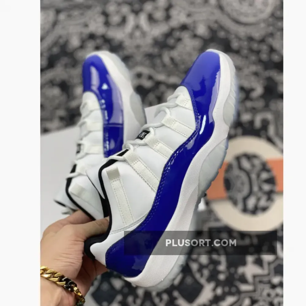 Air Jordan 11 Low White/Black-Concord AH786–1