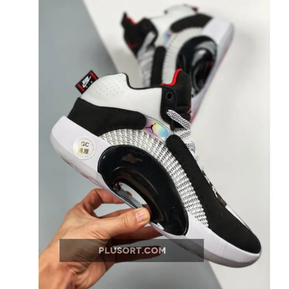 Air Jordan 35 “DNA” White/Black-Fire Red CQ4227-001