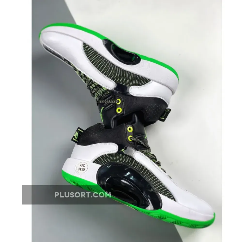 Air Jordan 35 White Black Green