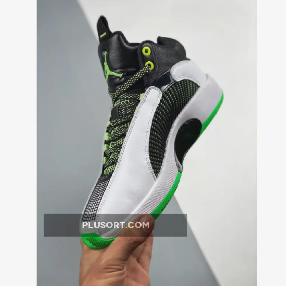 Air Jordan 35 White Black Green