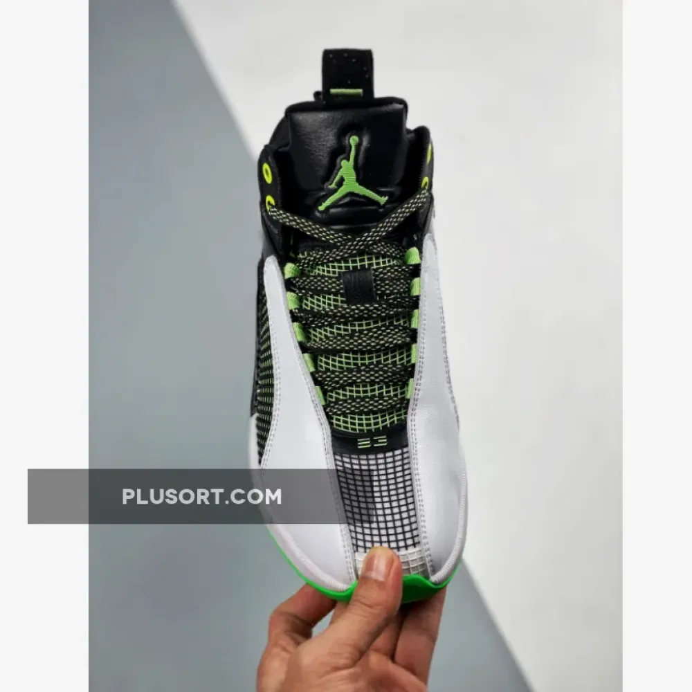 Air Jordan 35 White Black Green
