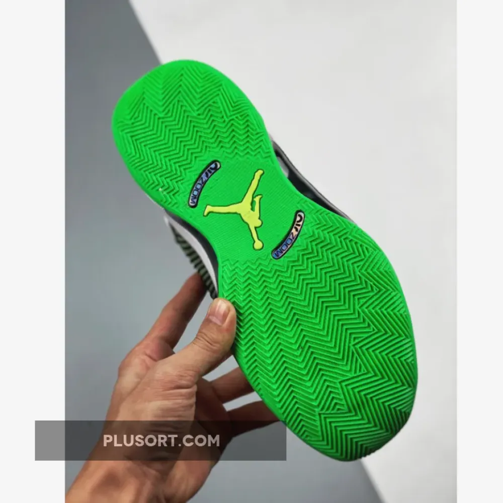 Air Jordan 35 White Black Green