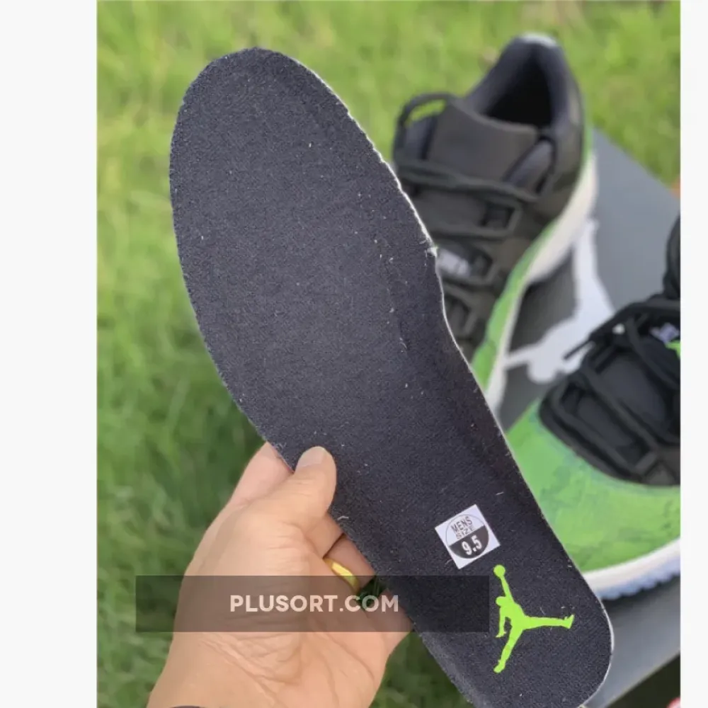 Air Jordan 11 Retro Low Black/Nightshade-White-Volt Ice 528895-033