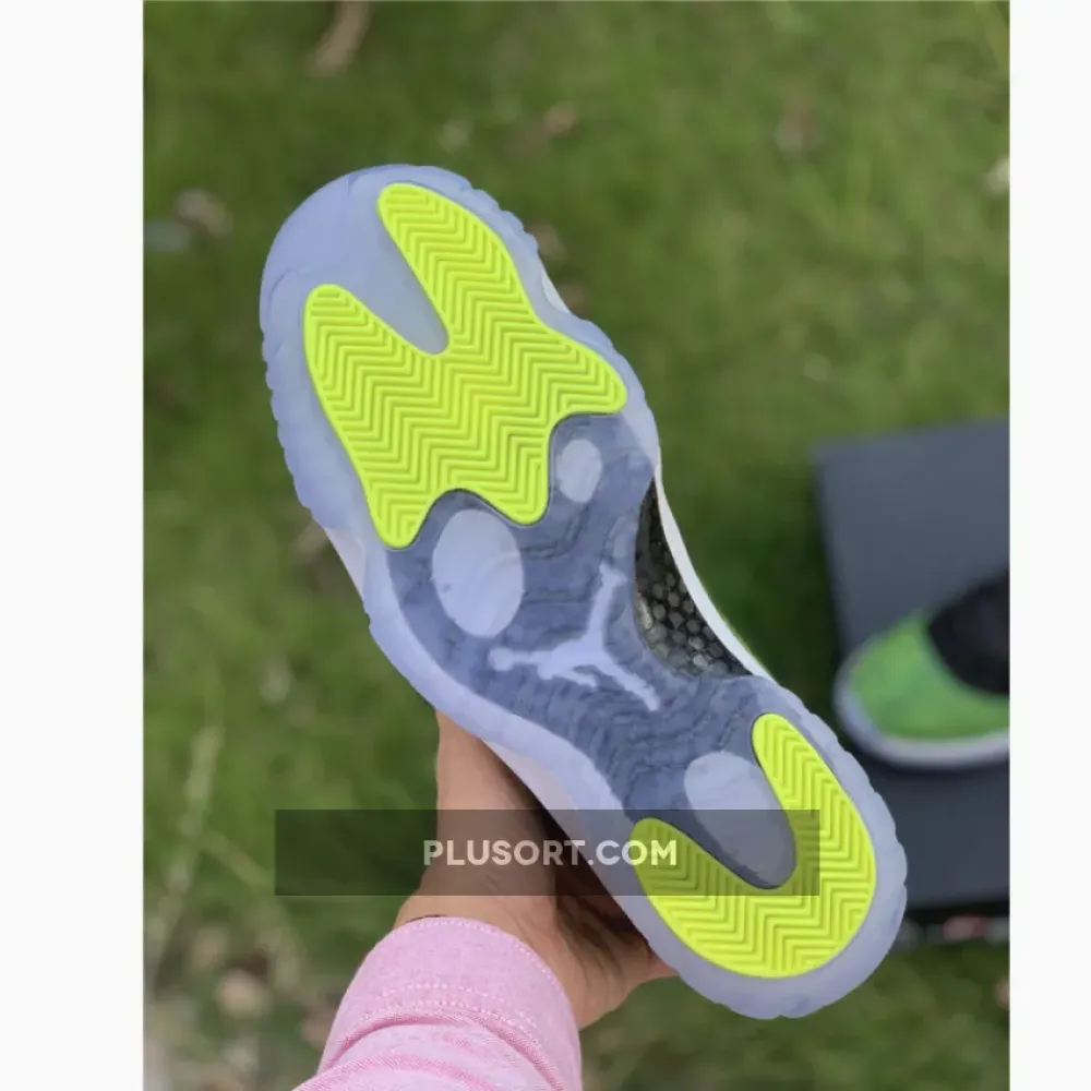 Air Jordan 11 Retro Low Black/Nightshade-White-Volt Ice 528895-033