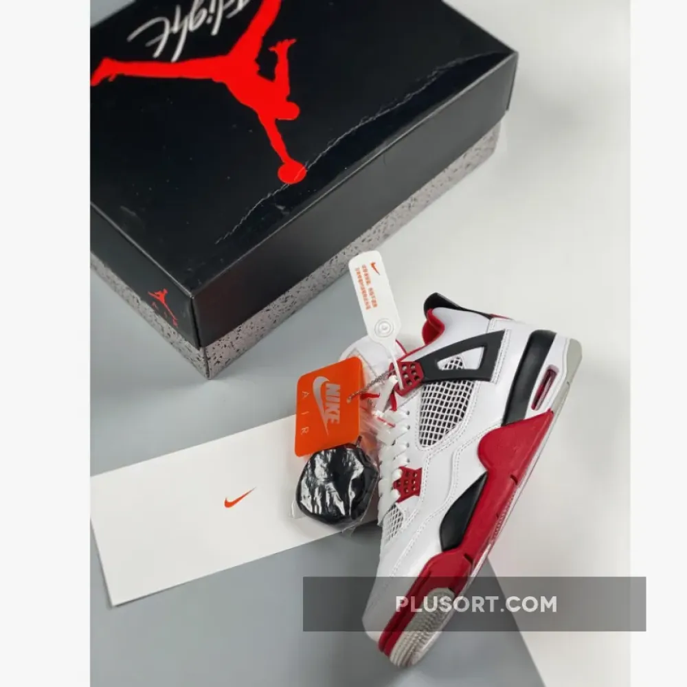 Air Jordan 4 “Fire Red” White/Fire Red-Black-Tech Grey DC7770-160