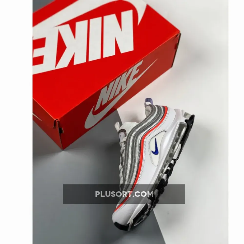 Nike Air Max 97 Silver Racer Blue Red  CZ6087-101