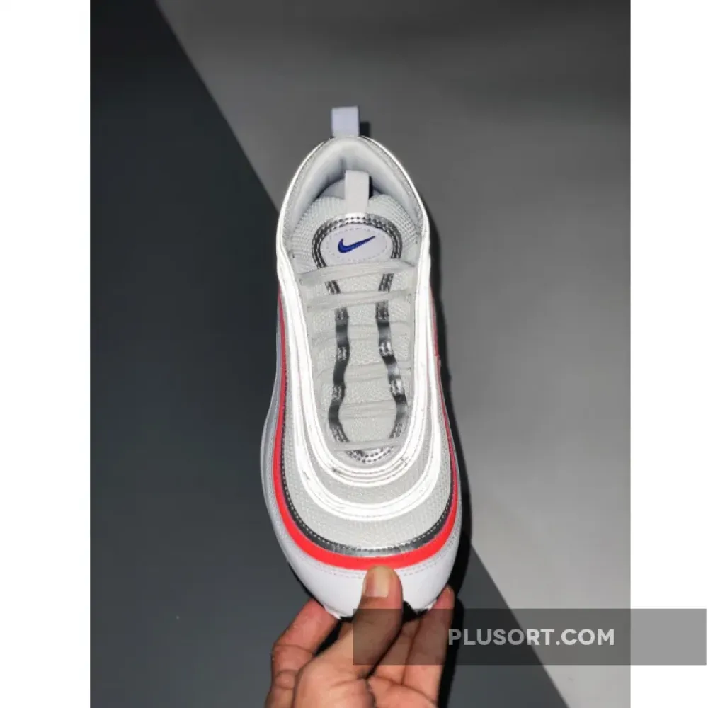 Nike Air Max 97 Silver Racer Blue Red  CZ6087-101