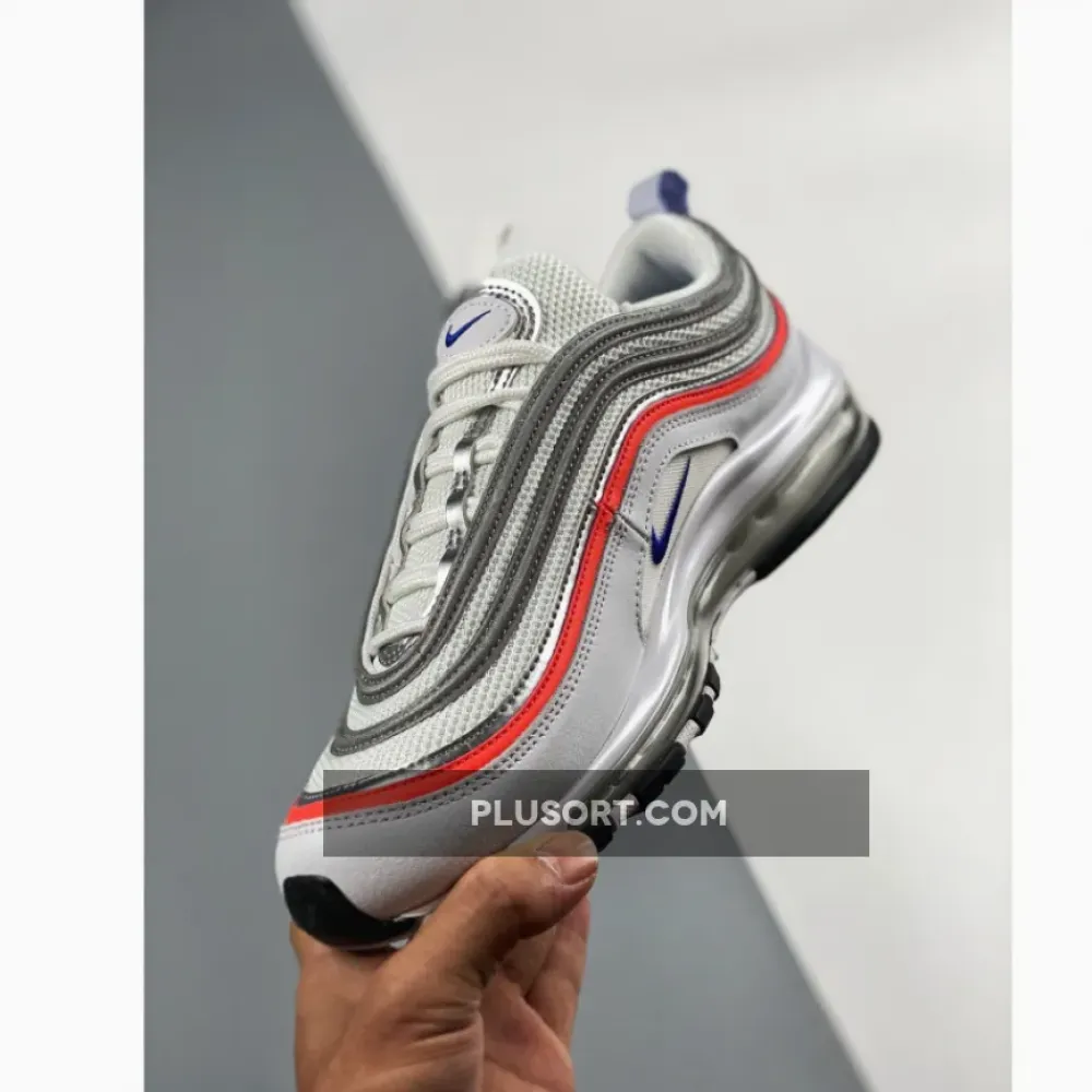 Nike Air Max 97 Silver Racer Blue Red  CZ6087-101