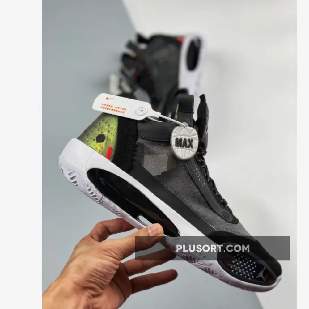 Air Jordan 34 Low “Heritage” Black/Metallic Silver-White-Red Orbit CU3473-001