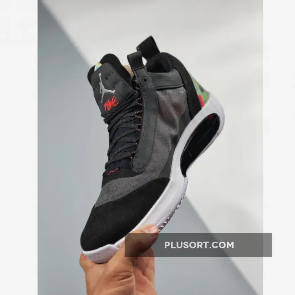 Air Jordan 34 Low “Heritage” Black/Metallic Silver-White-Red Orbit CU3473-001