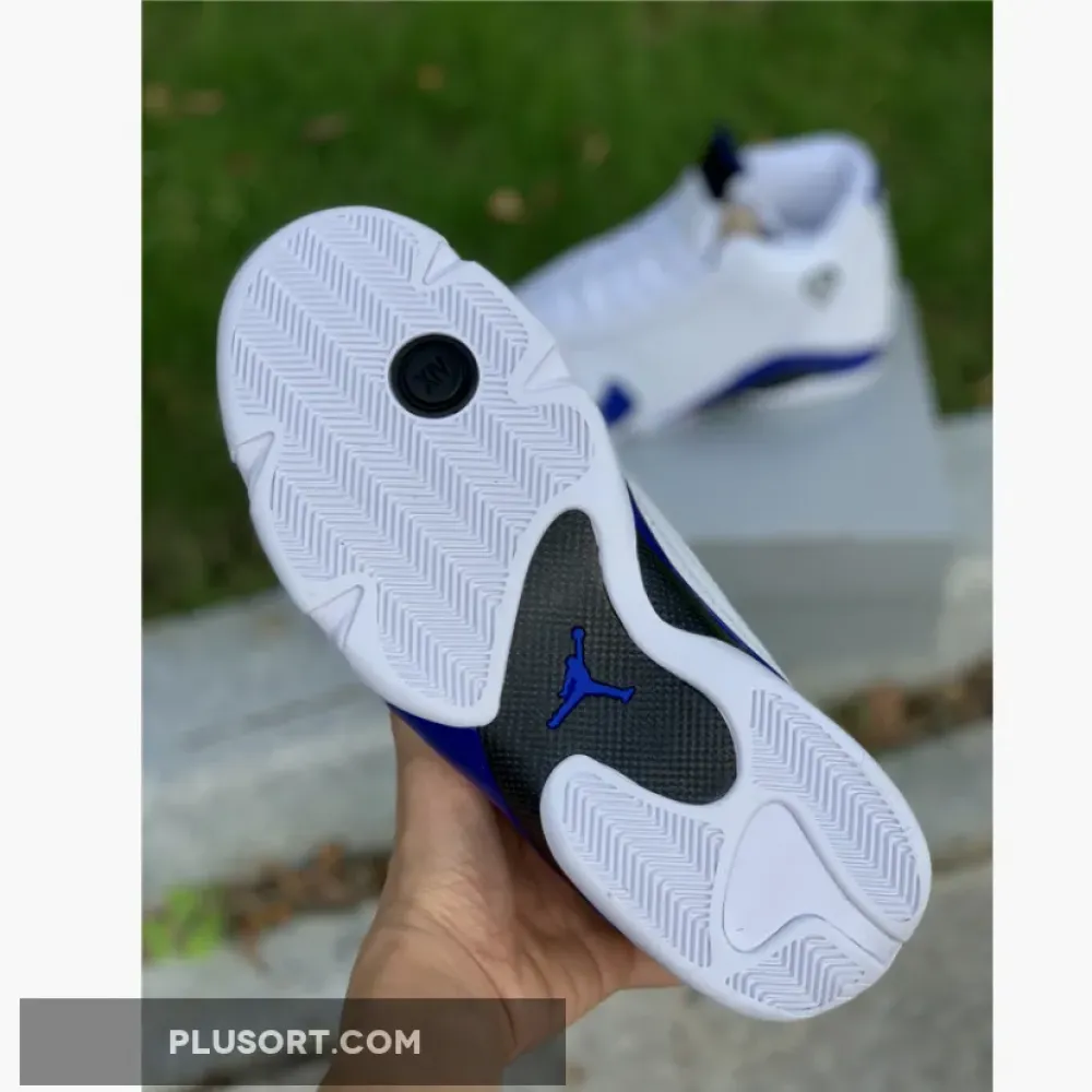 Air Jordan 14 White/Hyper Royal-Black  487471-104