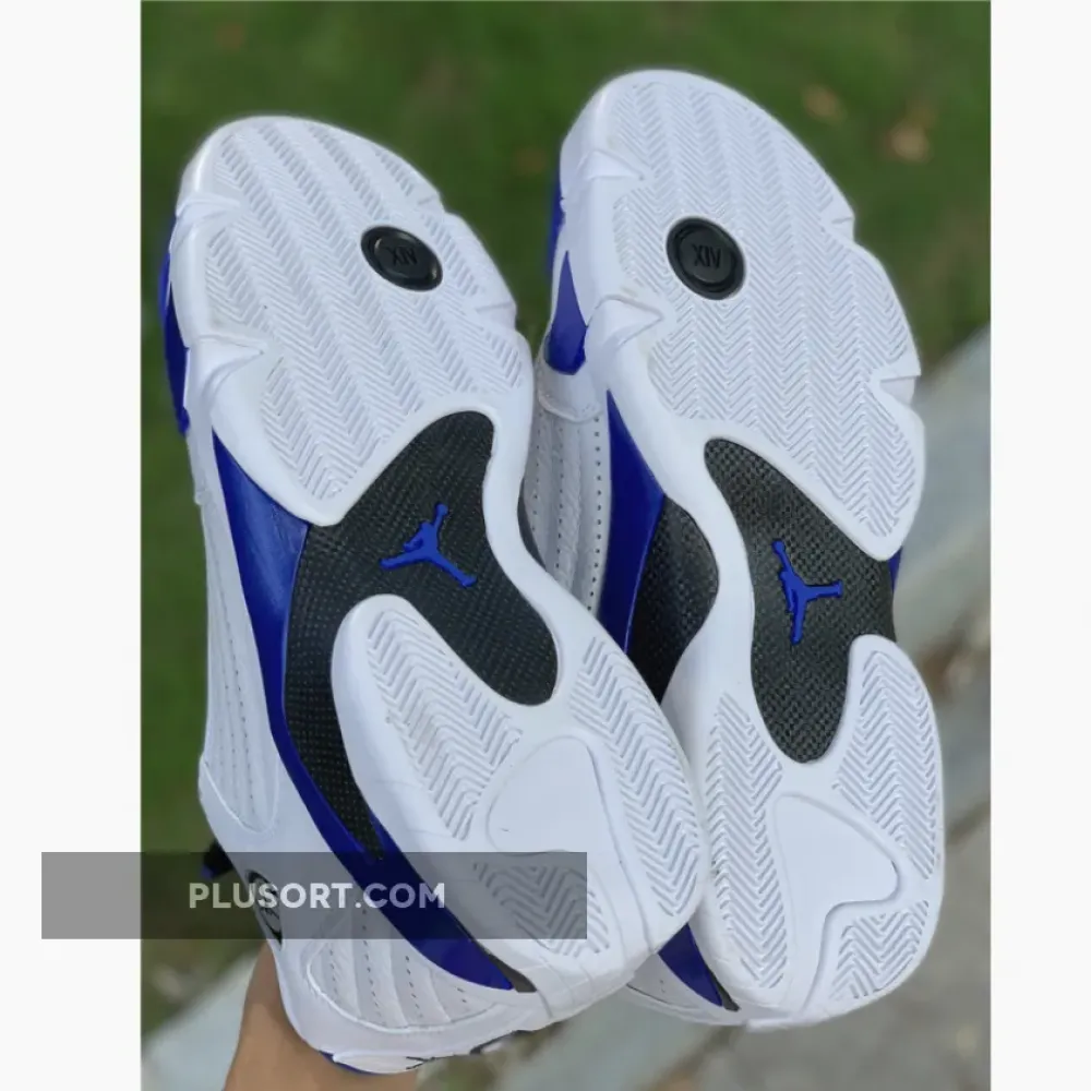 Air Jordan 14 White/Hyper Royal-Black  487471-104