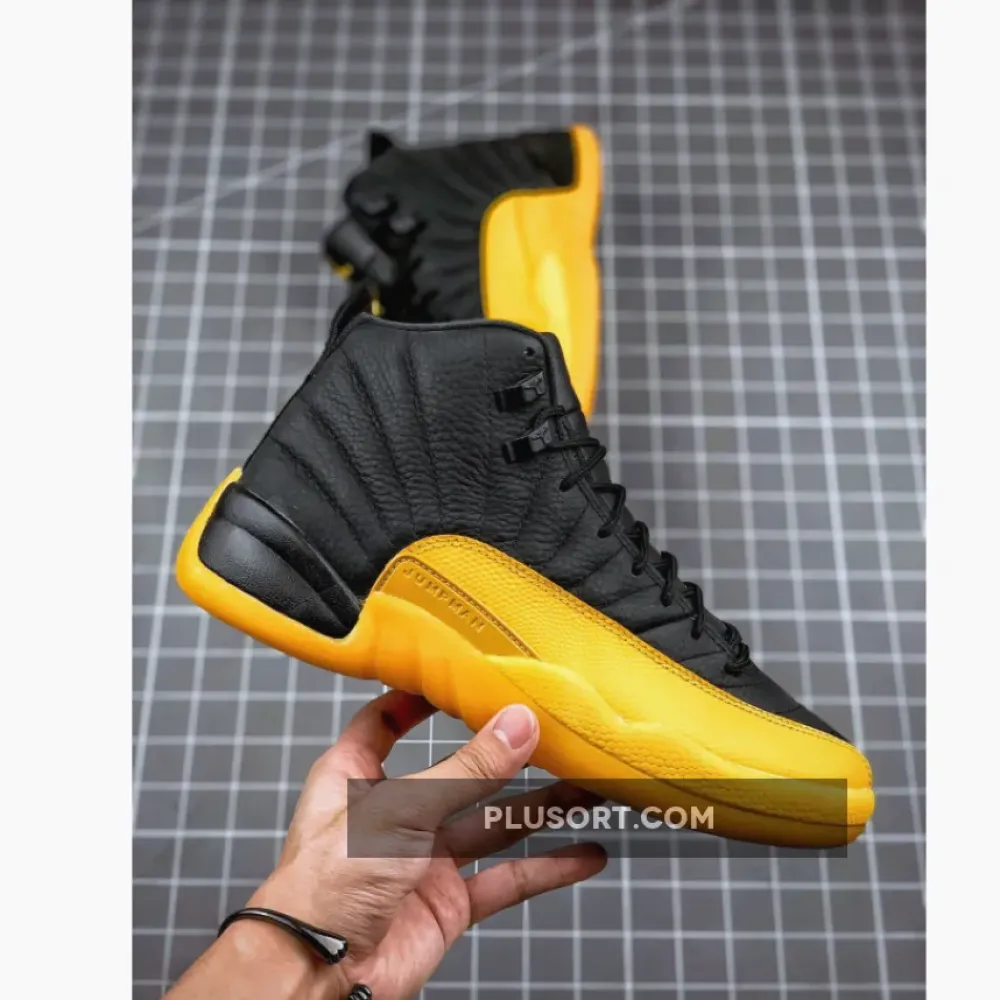 Air Jordan 12 Black University Gold  130690-070
