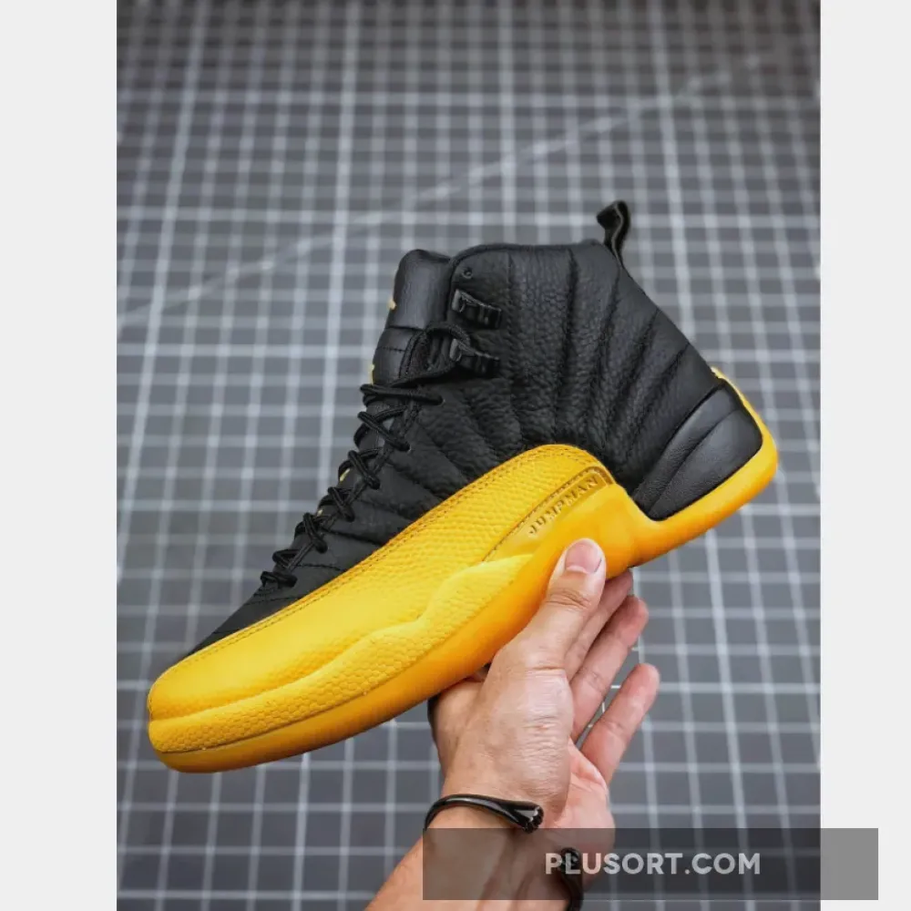Air Jordan 12 Black University Gold  130690-070