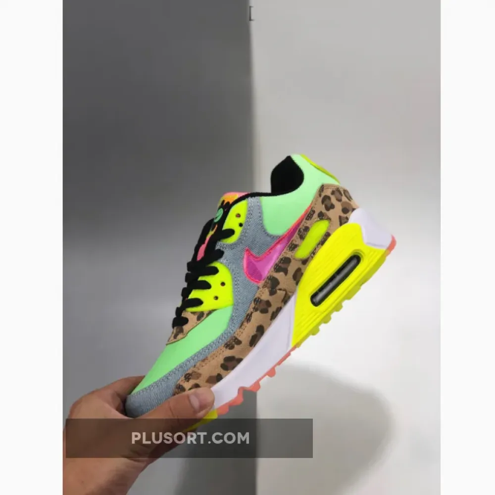 Nike Air Max 90 LX Illusion Green/Sunset Pulse-Black-White CW3499-300