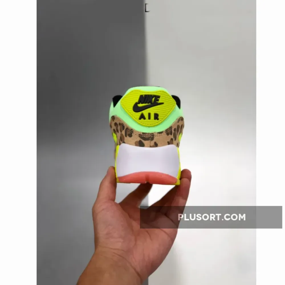 Nike Air Max 90 LX Illusion Green/Sunset Pulse-Black-White CW3499-300