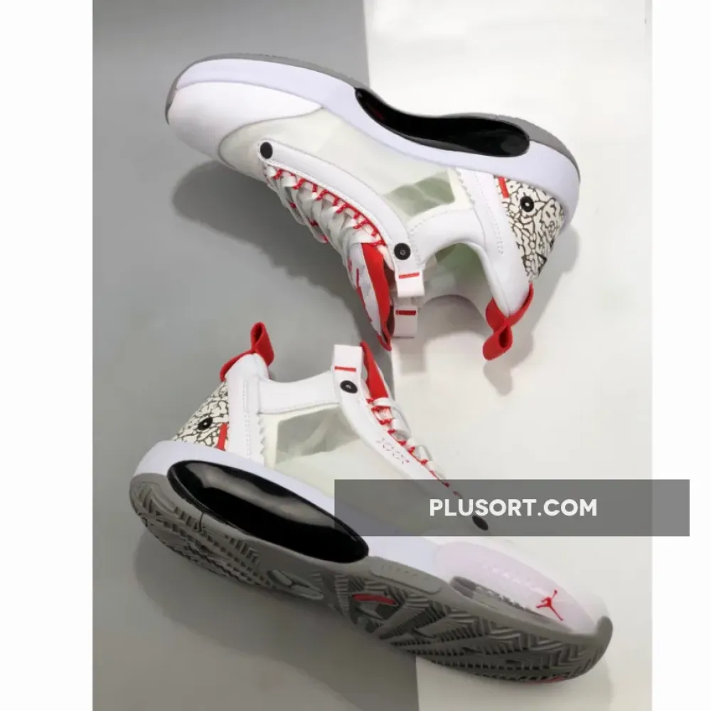 Air Jordan 34 Low “White Cement”  CZ7747-101