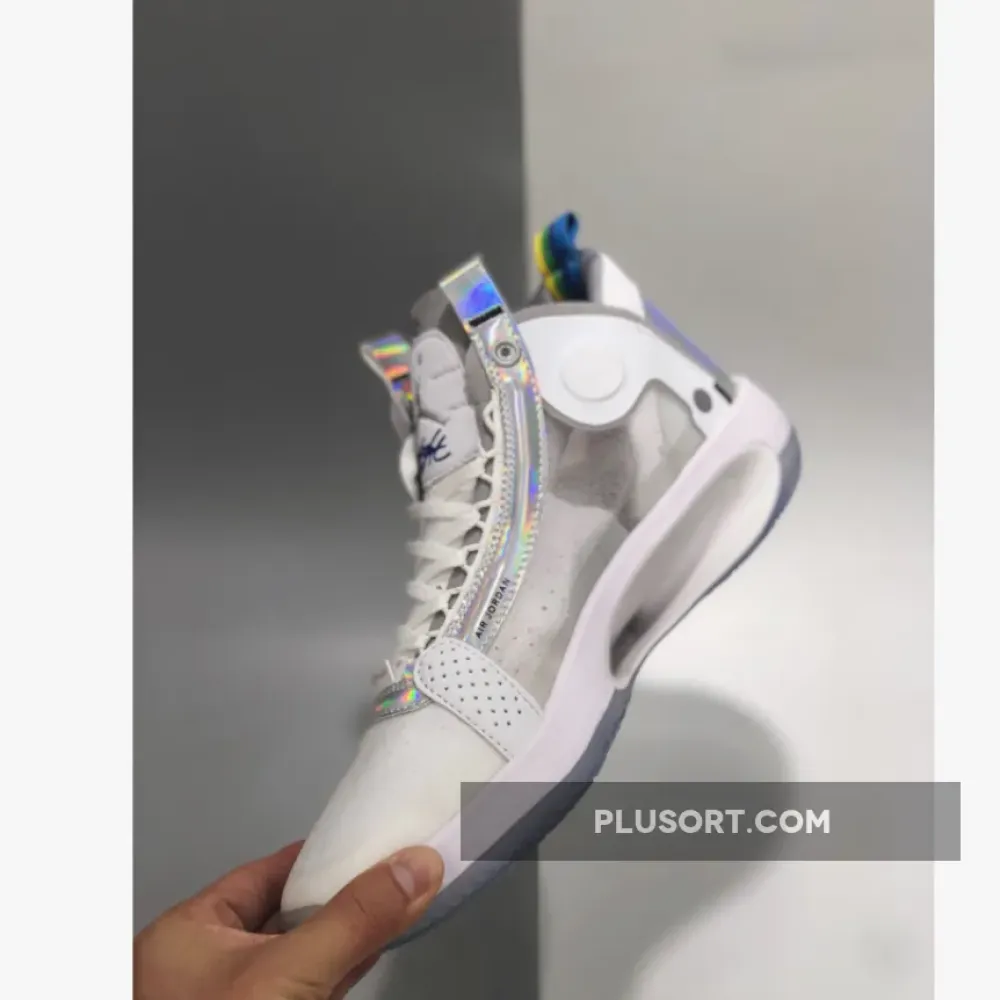 Air Jordan 34 “White Iridescent”  AR3240-101