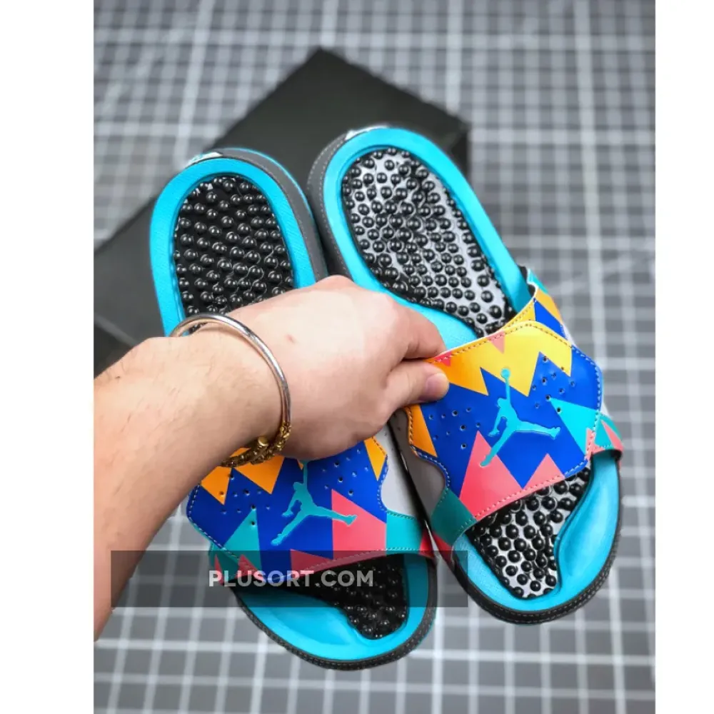 Air Jordan Hydro 5 Blue Multi-Color